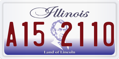 IL license plate A152110
