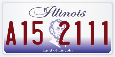 IL license plate A152111