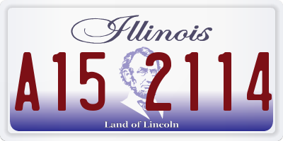 IL license plate A152114