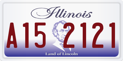 IL license plate A152121