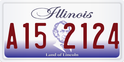 IL license plate A152124