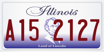 IL license plate A152127
