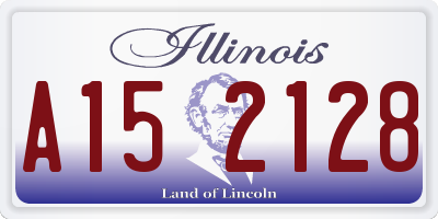 IL license plate A152128