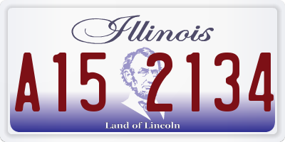 IL license plate A152134