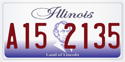 IL license plate A152135