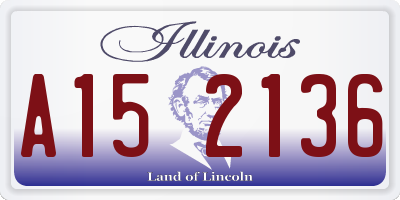IL license plate A152136