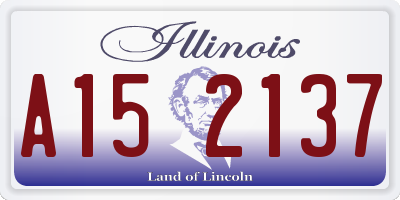 IL license plate A152137