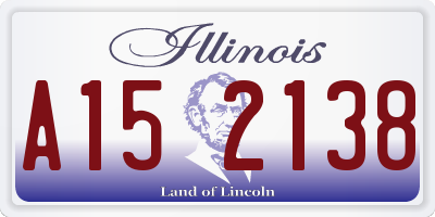 IL license plate A152138