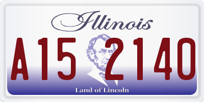 IL license plate A152140