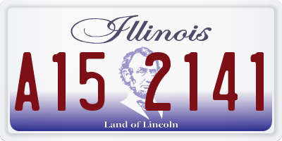 IL license plate A152141