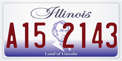 IL license plate A152143