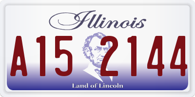 IL license plate A152144