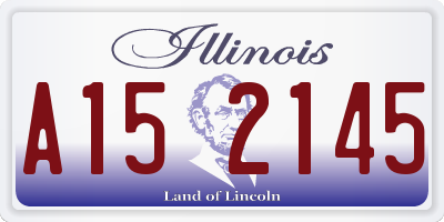 IL license plate A152145