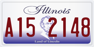 IL license plate A152148