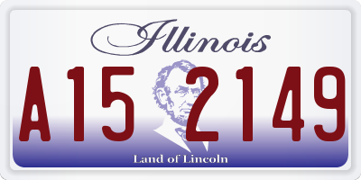 IL license plate A152149