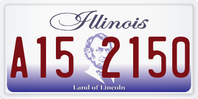IL license plate A152150