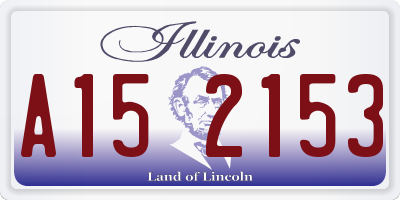 IL license plate A152153