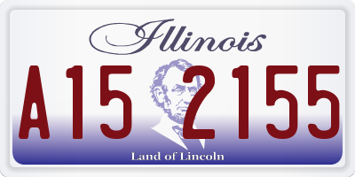 IL license plate A152155