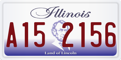 IL license plate A152156