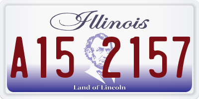IL license plate A152157