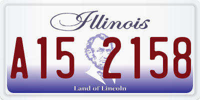 IL license plate A152158