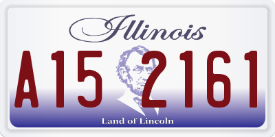 IL license plate A152161