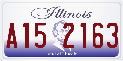 IL license plate A152163