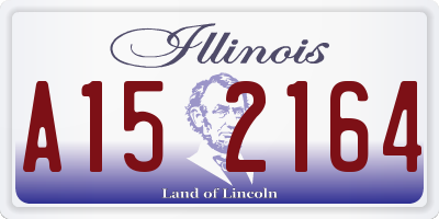IL license plate A152164
