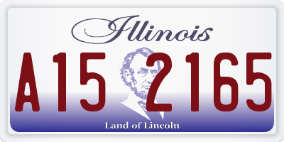 IL license plate A152165