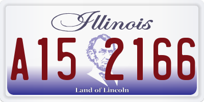 IL license plate A152166