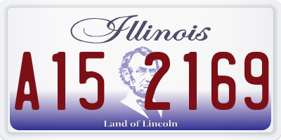 IL license plate A152169