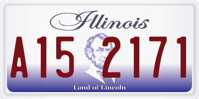 IL license plate A152171