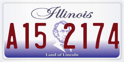 IL license plate A152174