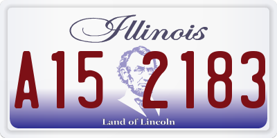IL license plate A152183