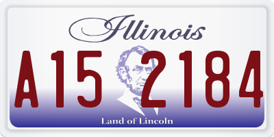IL license plate A152184