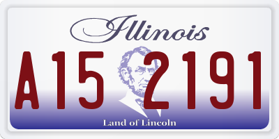 IL license plate A152191