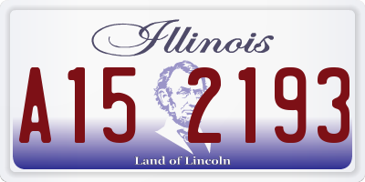 IL license plate A152193
