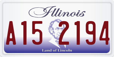 IL license plate A152194