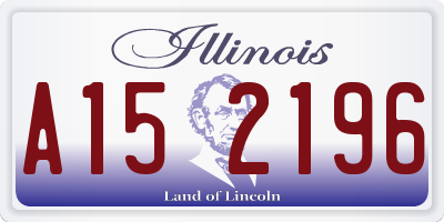 IL license plate A152196