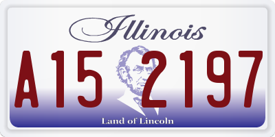 IL license plate A152197