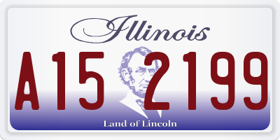 IL license plate A152199