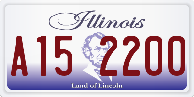 IL license plate A152200