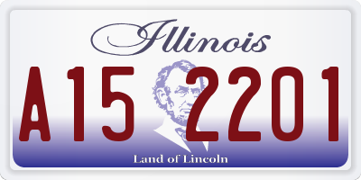 IL license plate A152201