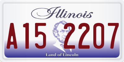 IL license plate A152207