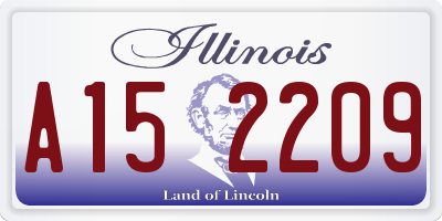 IL license plate A152209