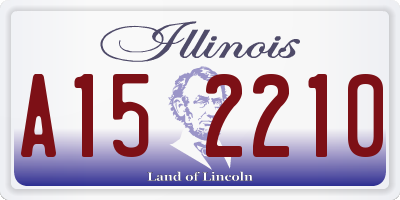 IL license plate A152210