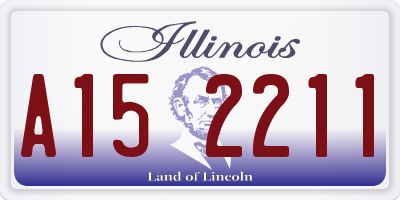 IL license plate A152211