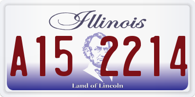 IL license plate A152214