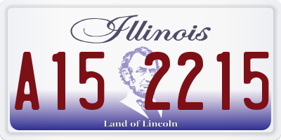 IL license plate A152215