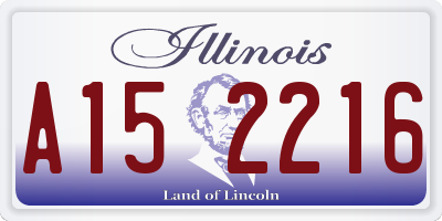 IL license plate A152216